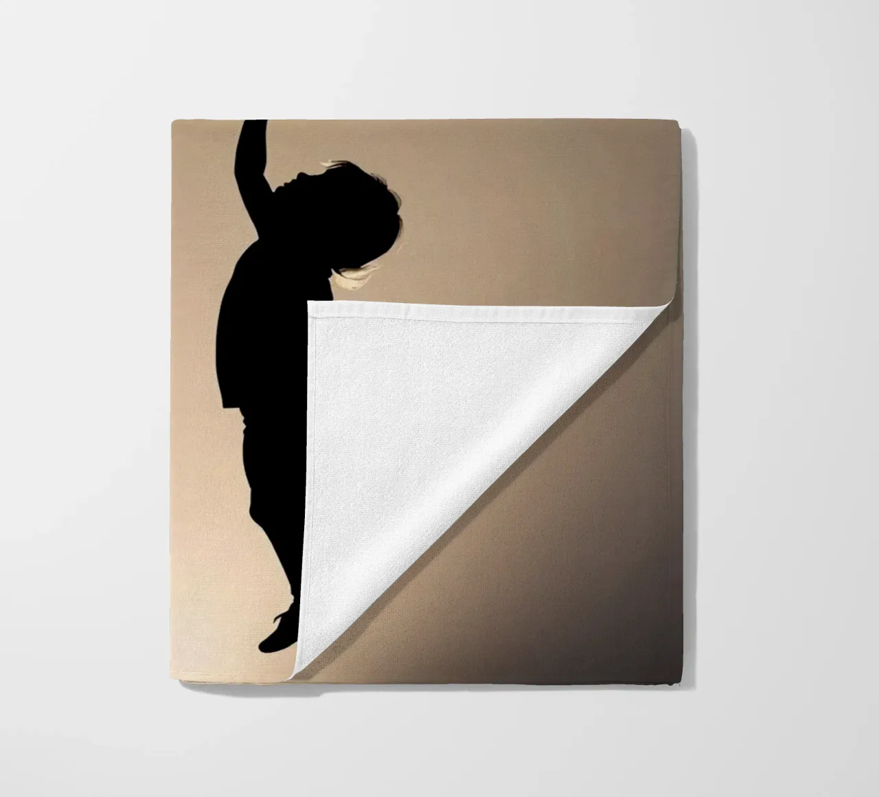Father hold child while sibling reaches up towards the stars beach towel by DesignDoodle