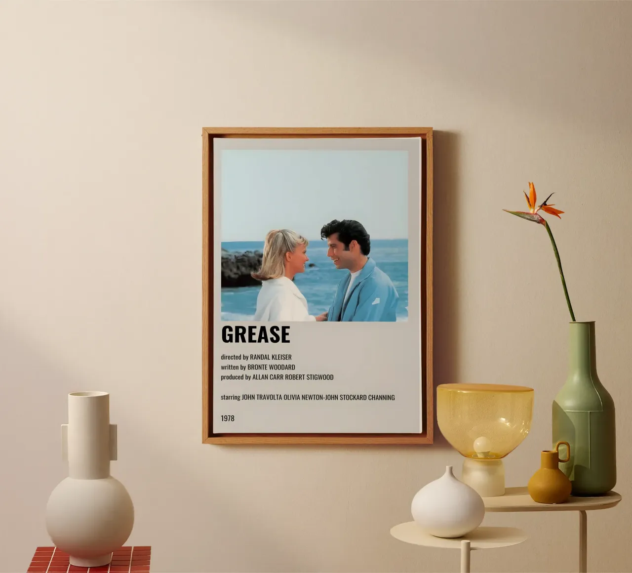 GREASE tela con Cornice a cassetta da MVFminimalist