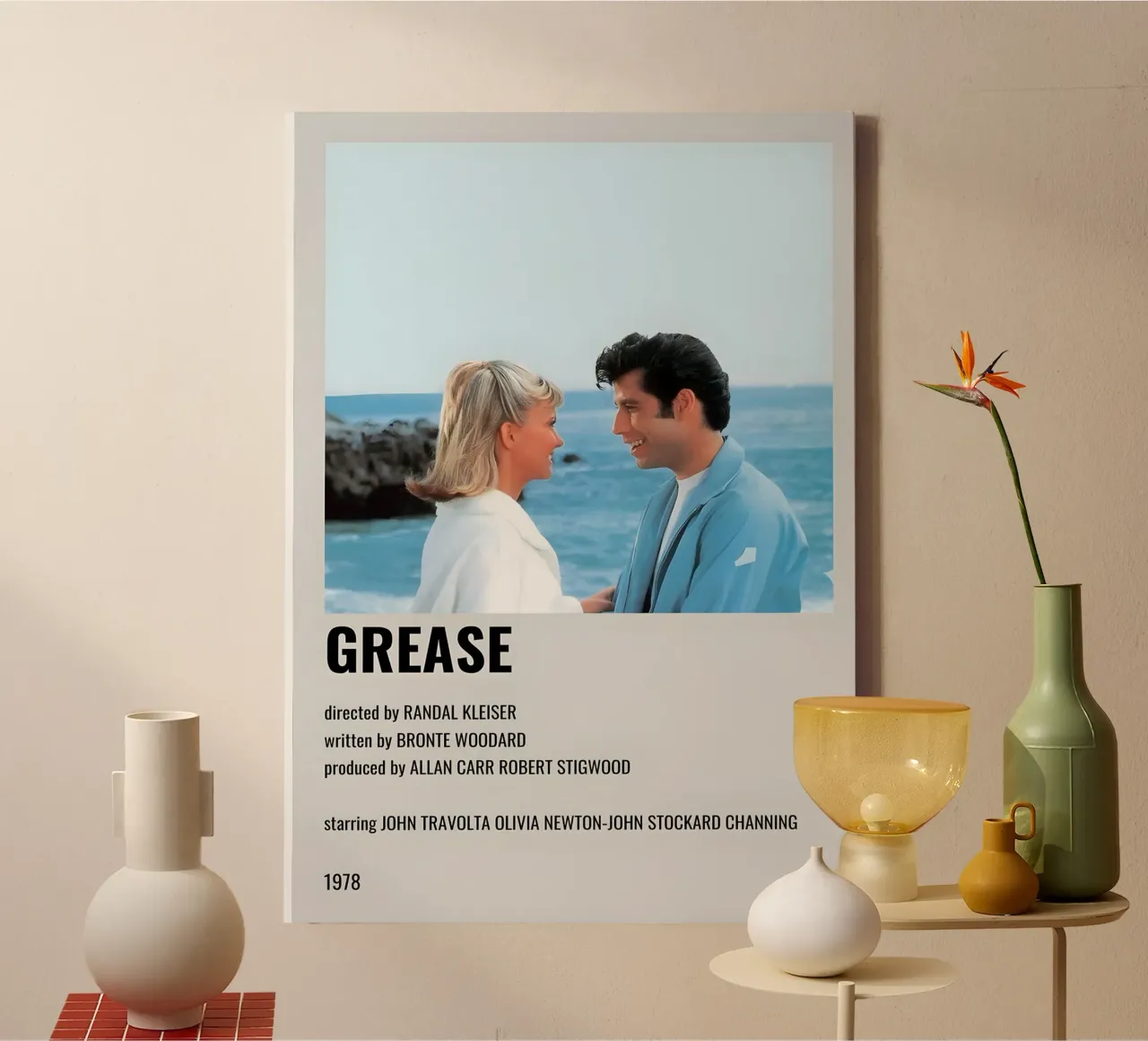 GREASE tela con Cornice a cassetta da MVFminimalist