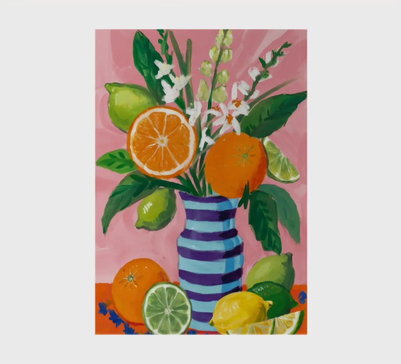 Citrus Asparagus Stripe notebook by Tiga Bersama