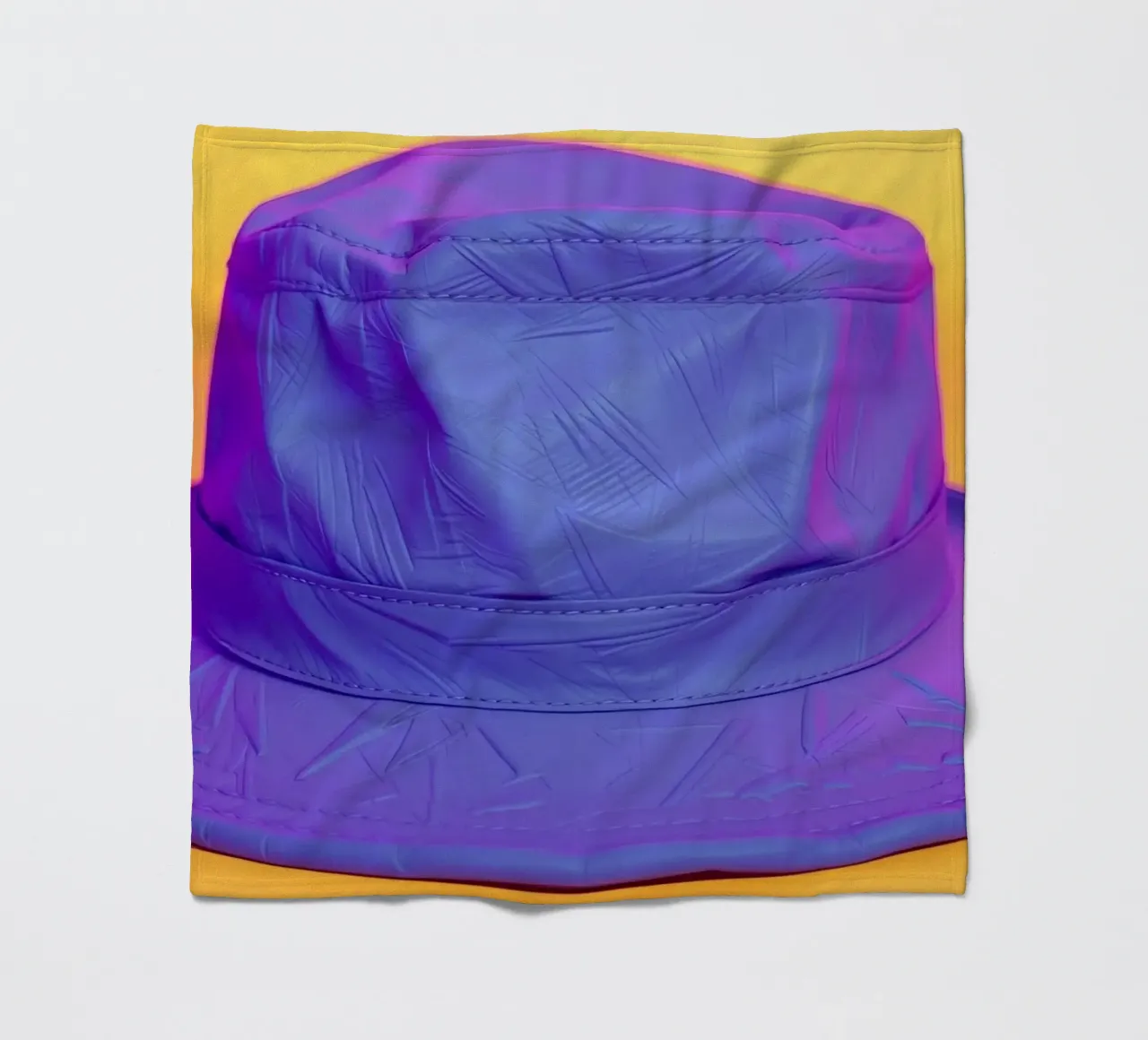 Elegante cappello a secchiello blu con superficie testurizzata coperta in pile da DesignDoodle