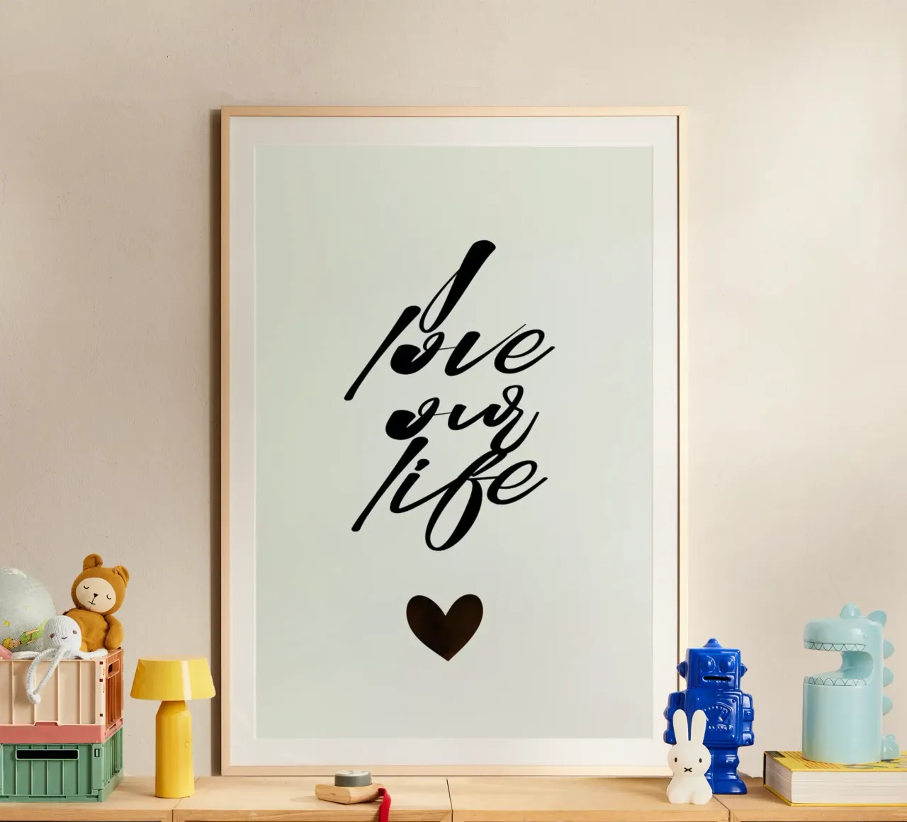 I Love Our Life hahnemühle de Kubistika
