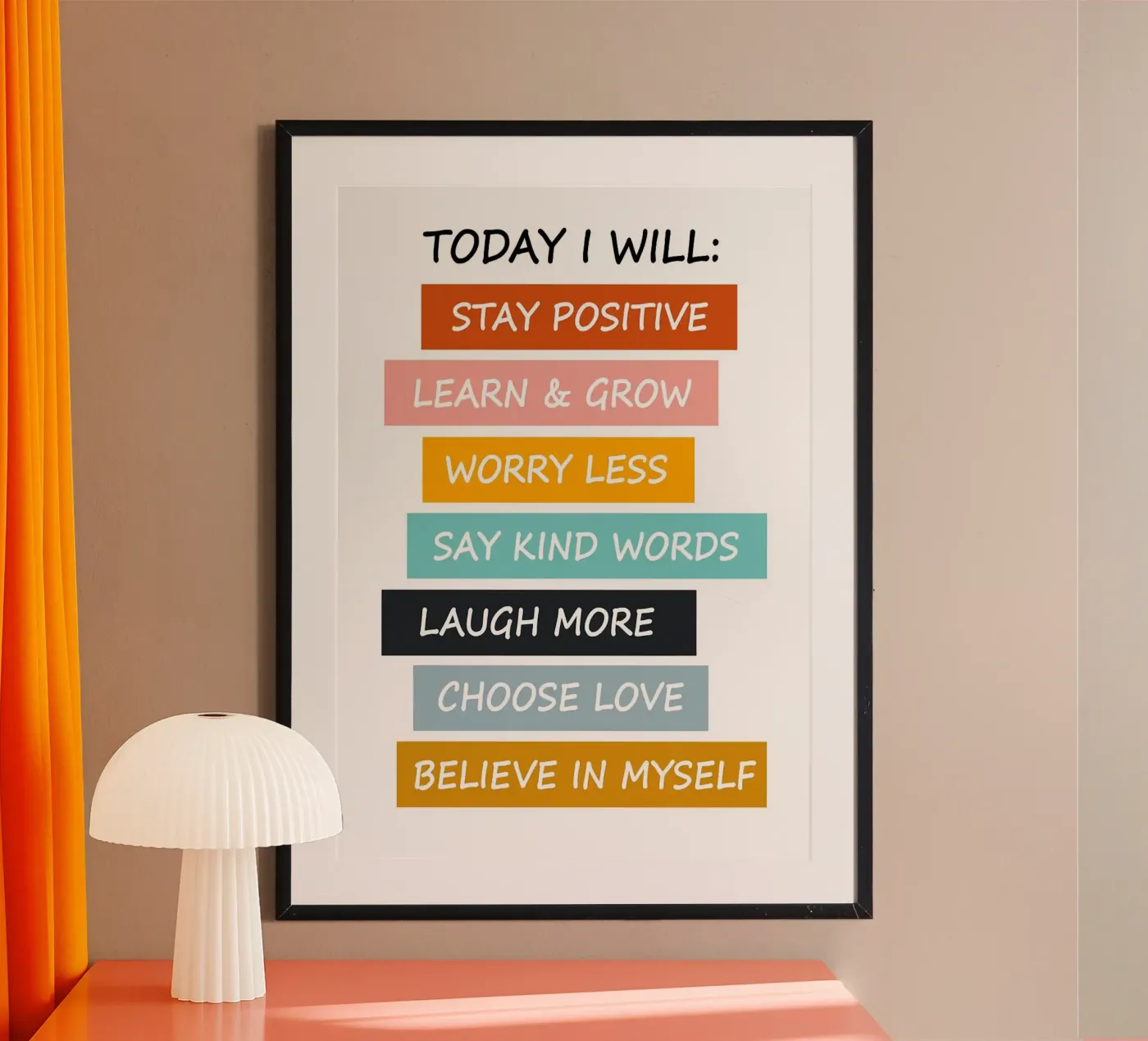 Today I Will poster by Brandi N Huskey