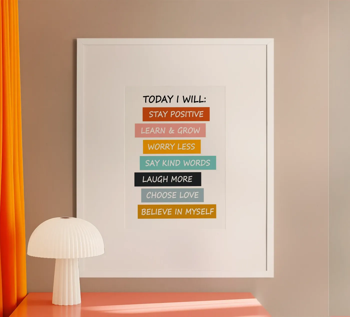 Today I Will poster by Brandi N Huskey