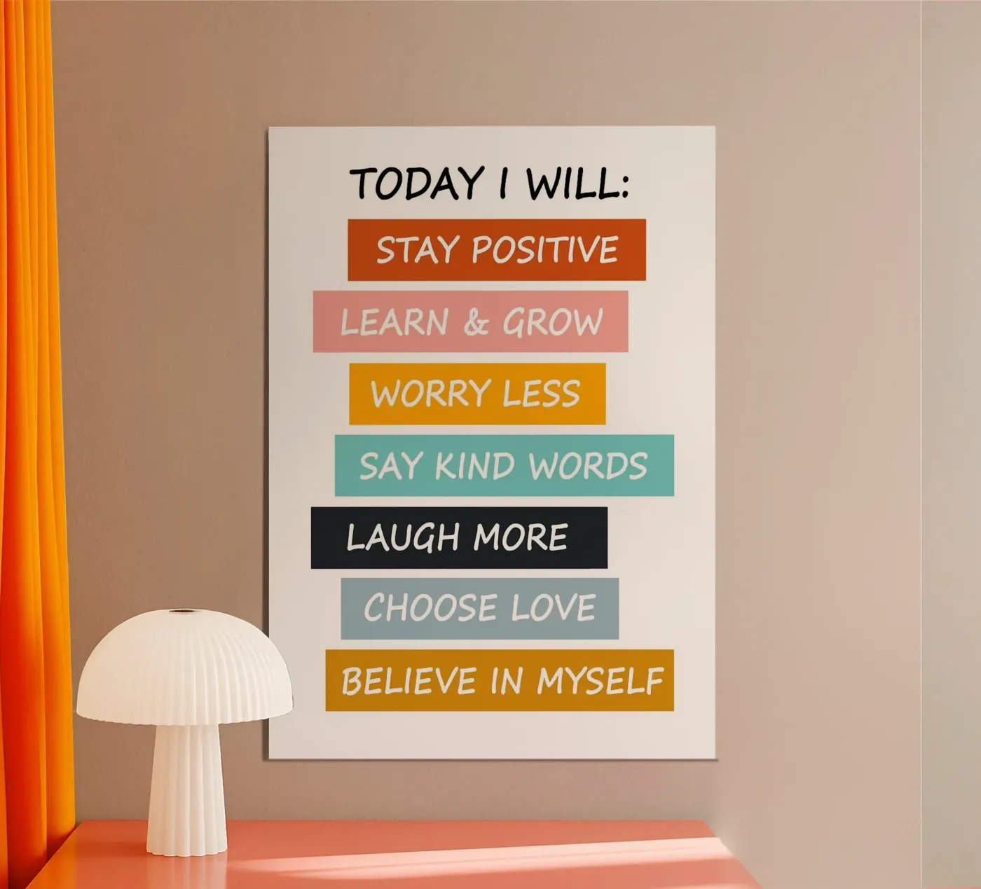 Today I Will poster by Brandi N Huskey