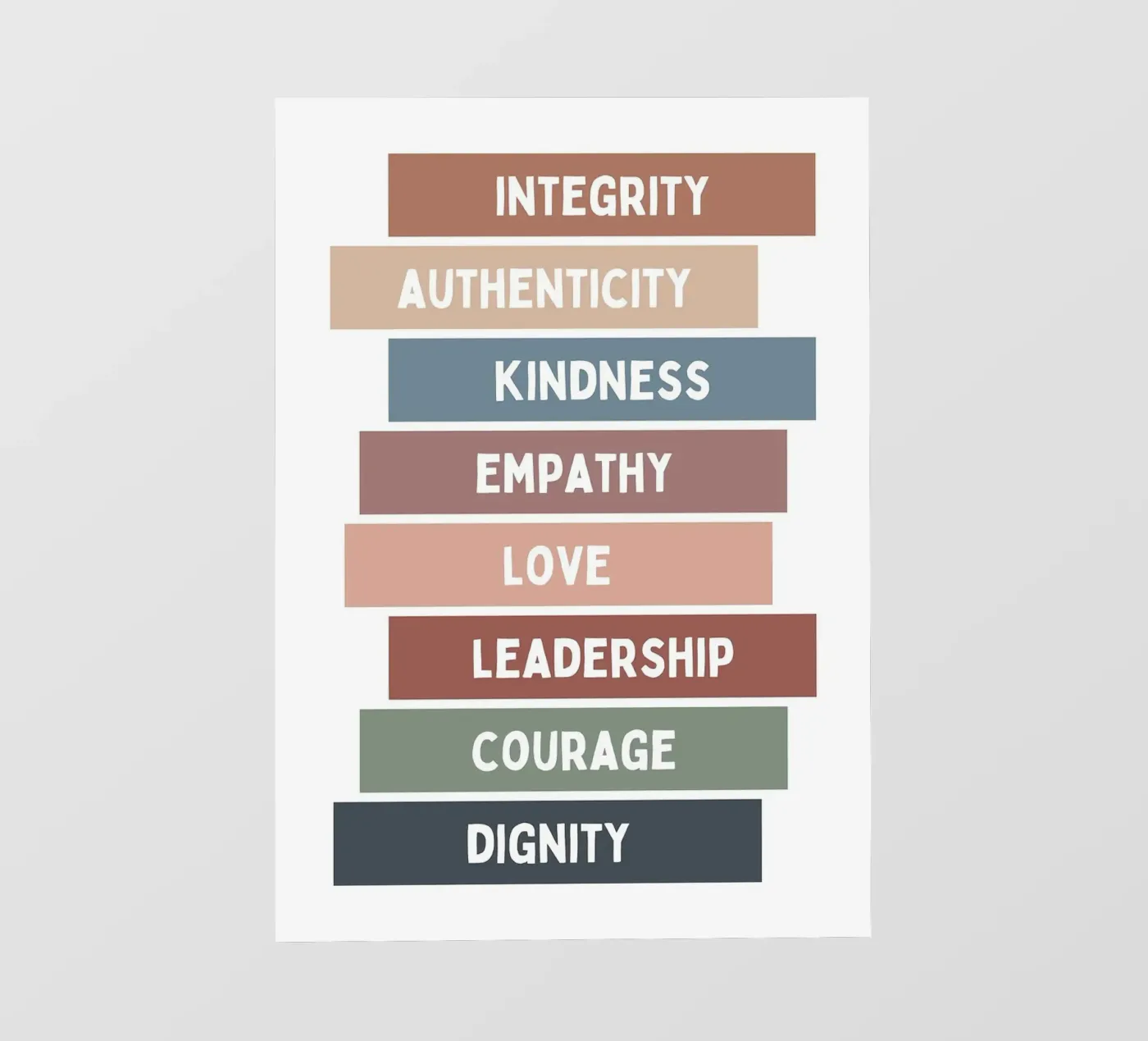 Integrity Authenticity backlit film by Brandi N Huskey