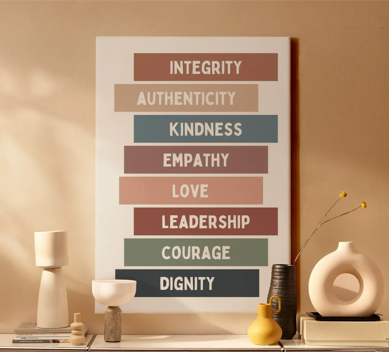 Integrity Authenticity canvas by Brandi N Huskey