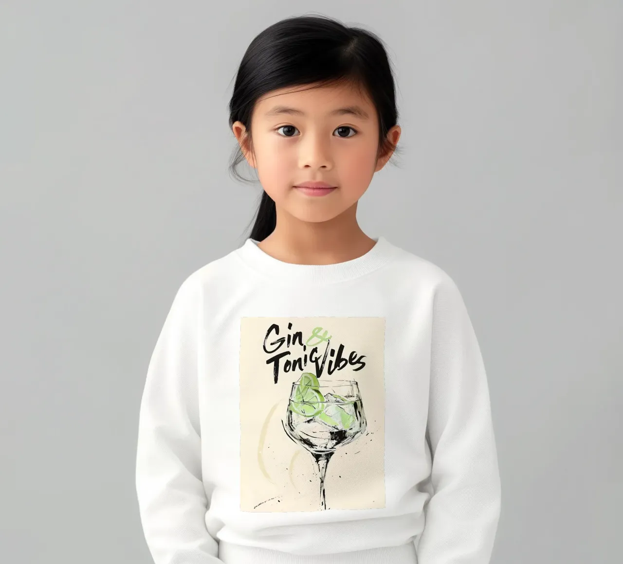 Gin and Tonic Vibes kids sweatshirt by 🥝 KIWI STORE