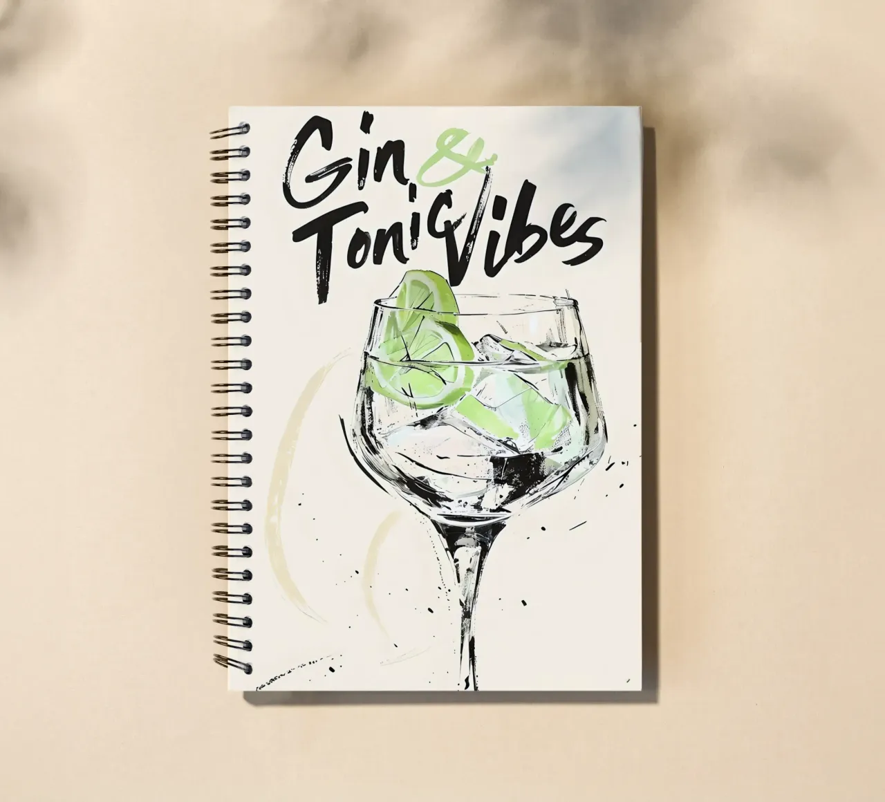 Gin and Tonic Vibes spiral notebook by 🥝 KIWI STORE