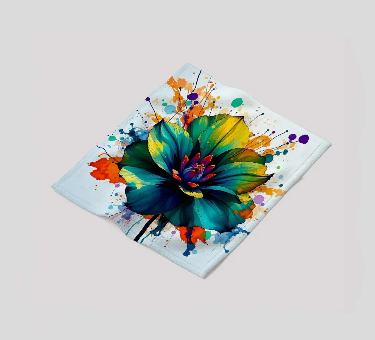 Blume_7 coperta in pile da Farb- und Blütenzauber by LK