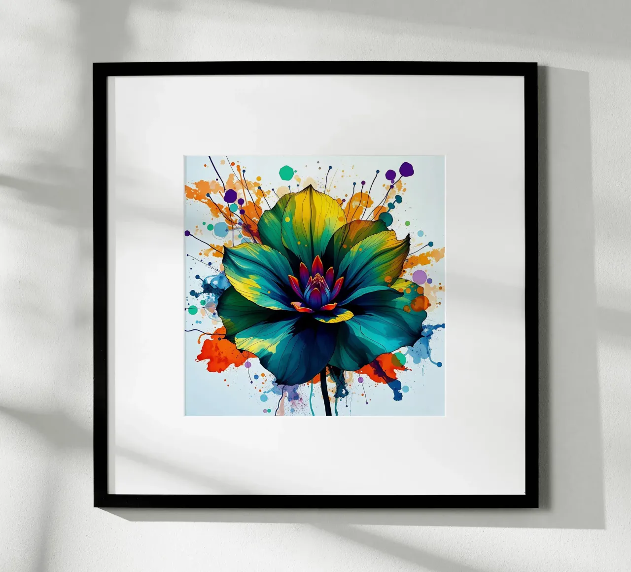 Blume_7 poster con telaio in plastica da Farb- und Blütenzauber by LK