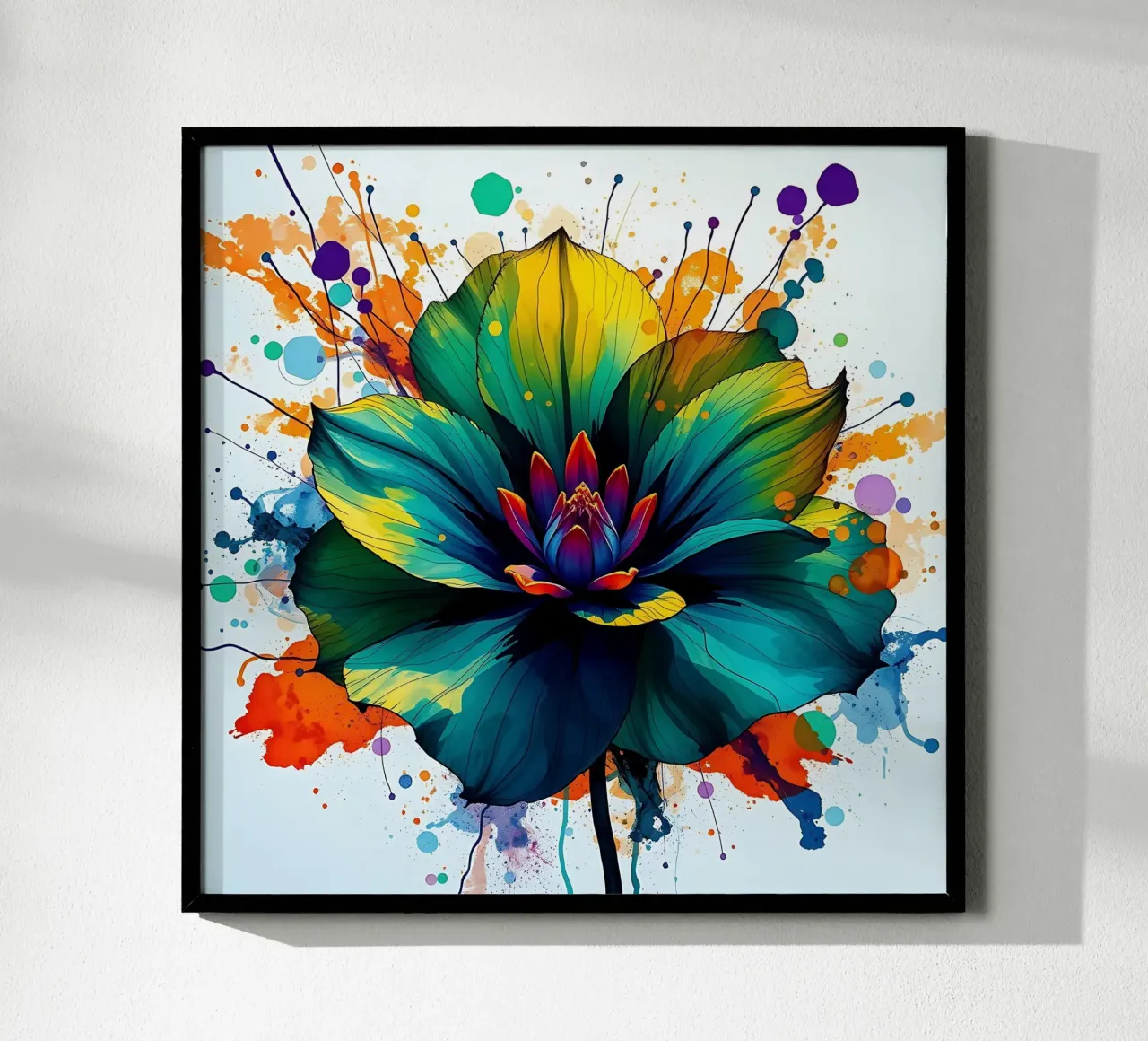 Blume_7 poster con telaio in plastica da Farb- und Blütenzauber by LK