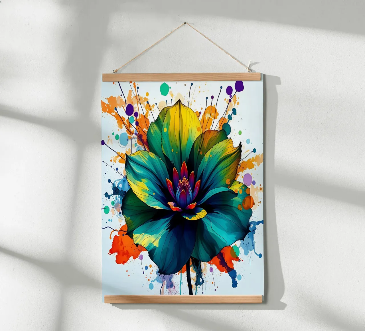 Blume_7 poster con telaio in plastica da Farb- und Blütenzauber by LK