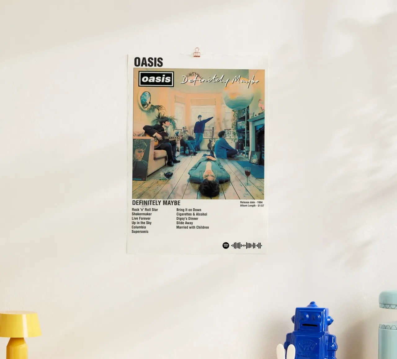 Echoënde woorden over het podium poster met houten frame van volth