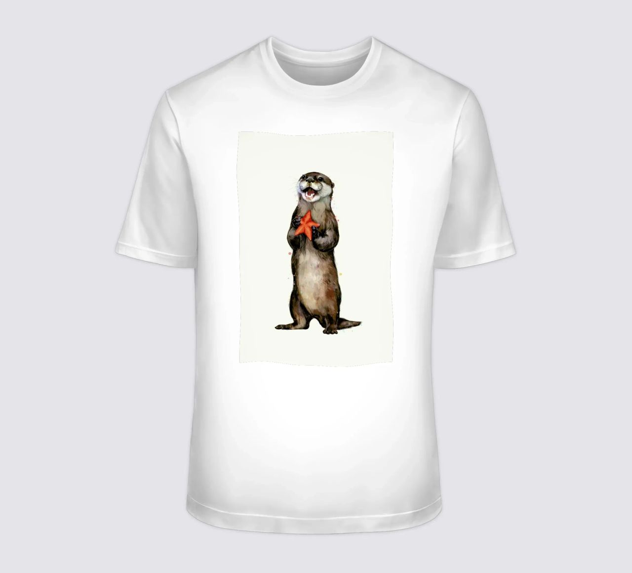 Otterly Delighted Otter t-shirt da Laura Graves
