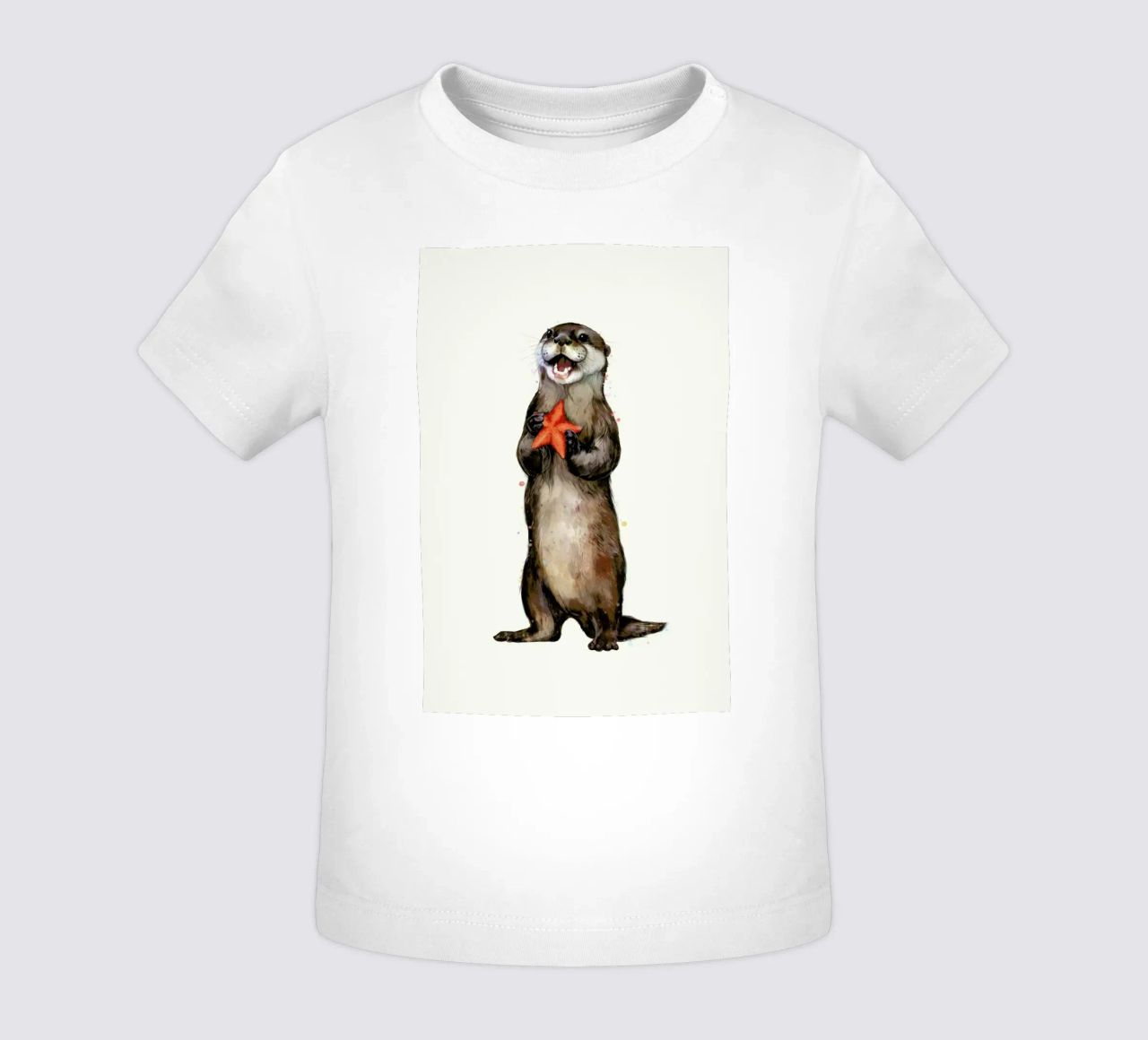 Otterly Delighted Otter maglietta neonato da Laura Graves