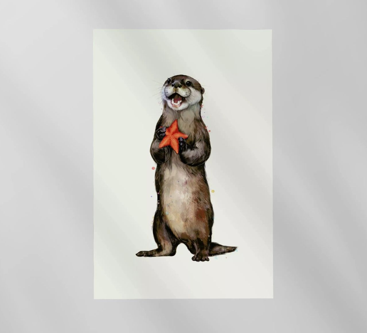 Otterly Delighted Otter pellicola backlit da Laura Graves