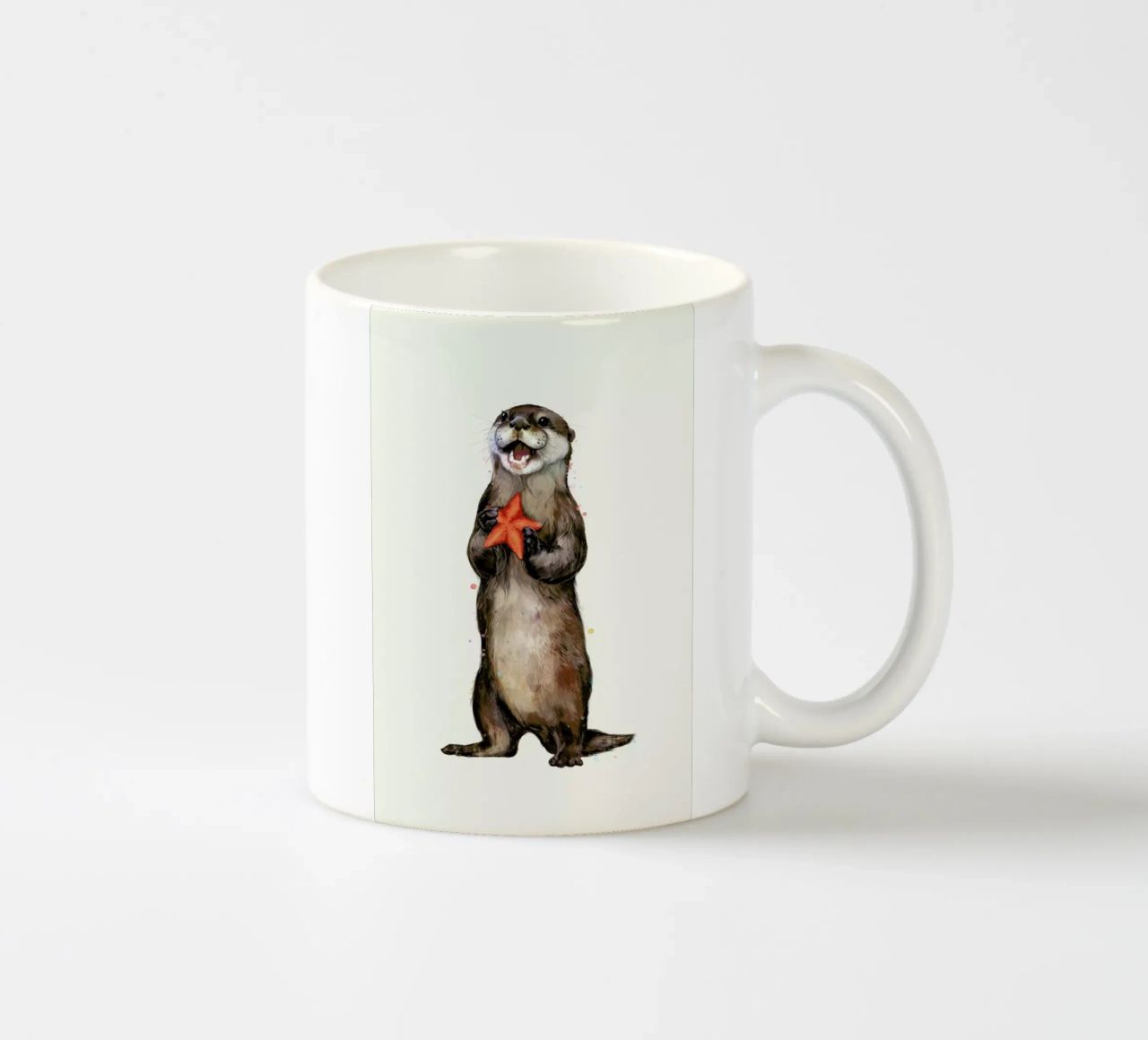 Otterly Delighted Otter tazza in ceramica da Laura Graves