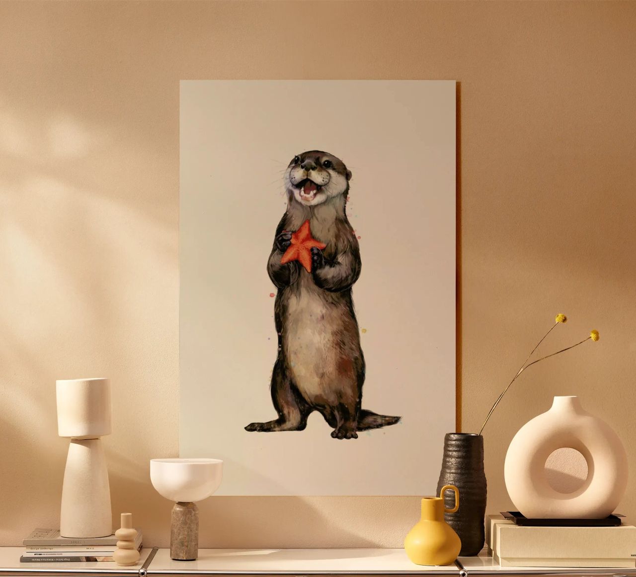 Otterly Delighted Otter plexiglass da Laura Graves