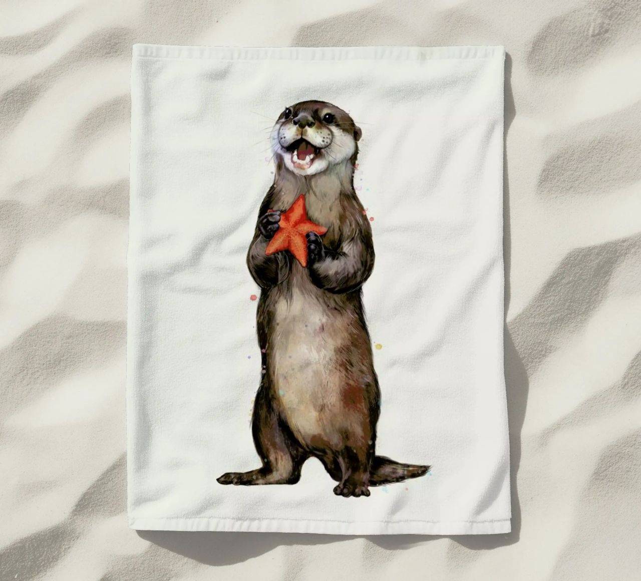 Otterly Delighted Otter telo mare da Laura Graves