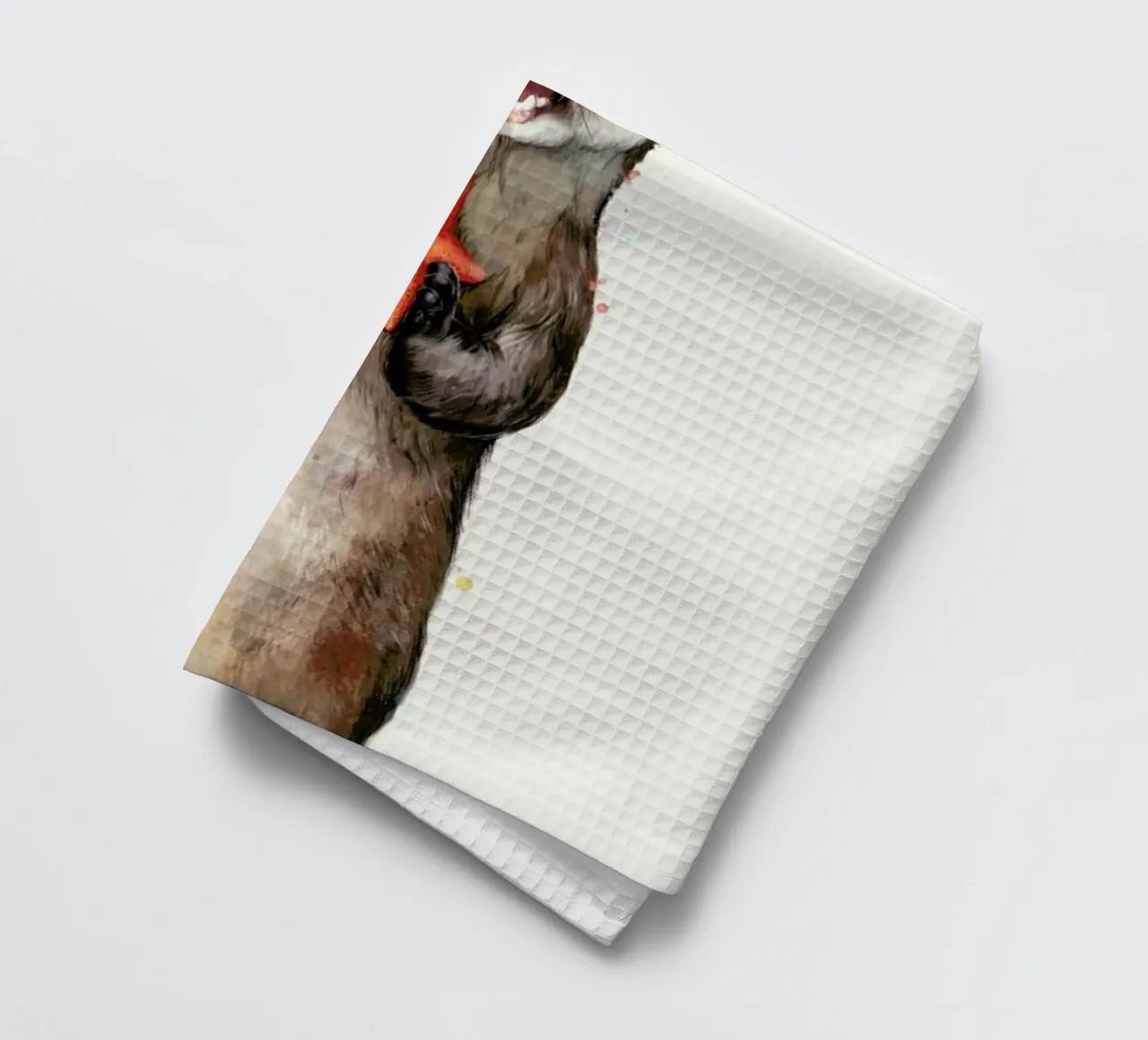 Otterly Delighted Otter Geschirrtuch von Laura Graves