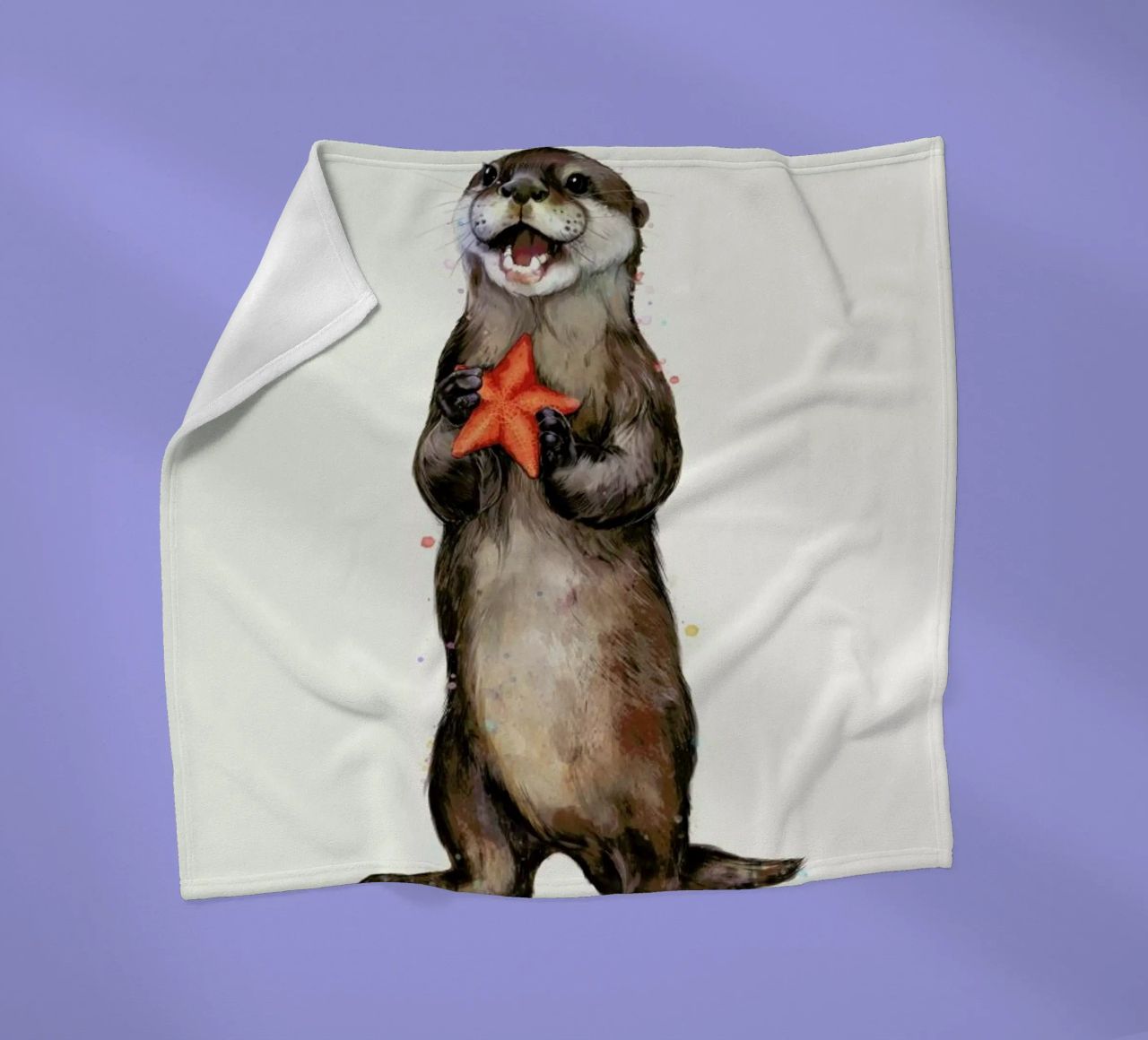 Otterly Delighted Otter coperta in pile da Laura Graves