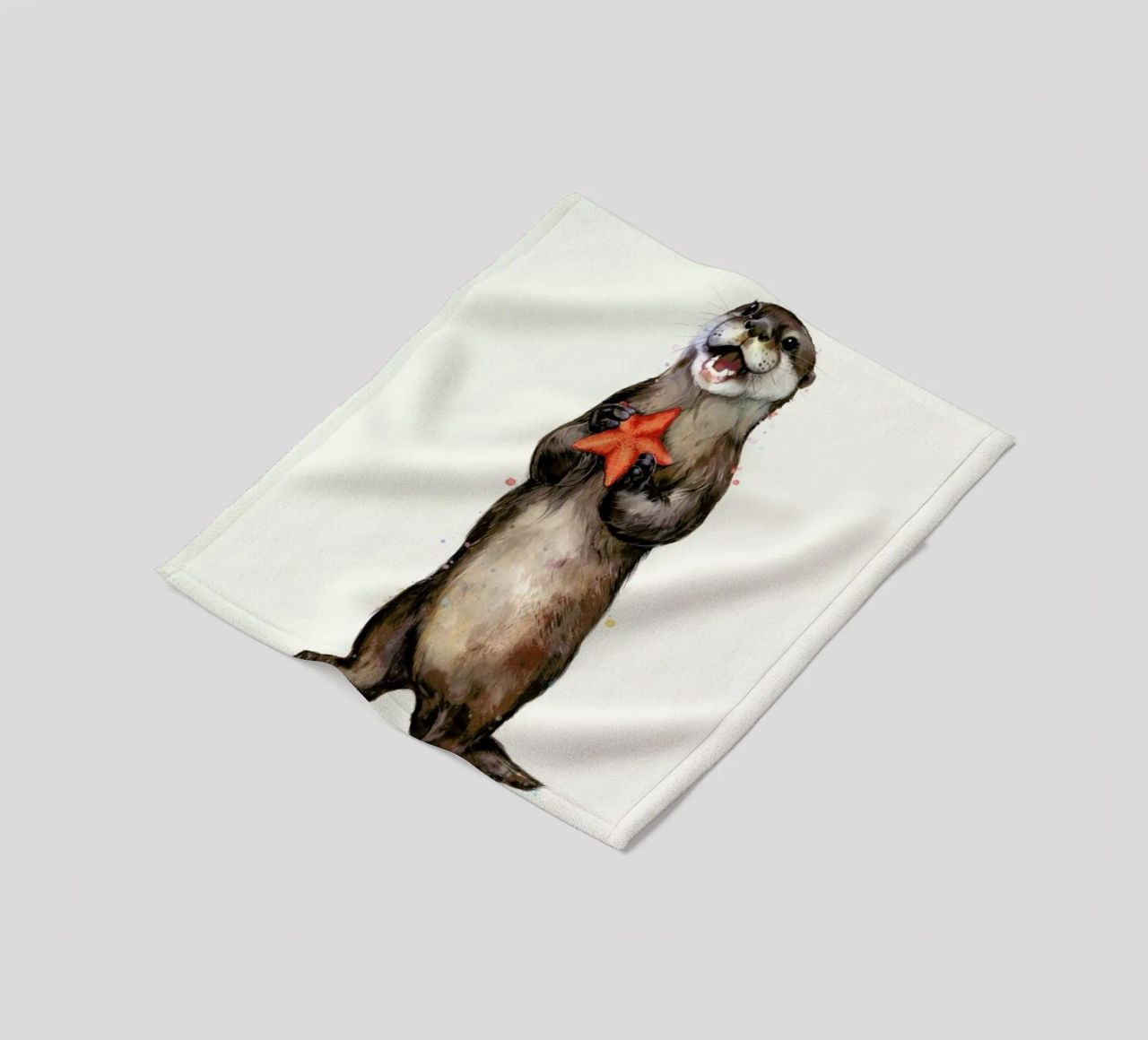 Otterly Delighted Otter coperta in pile da Laura Graves