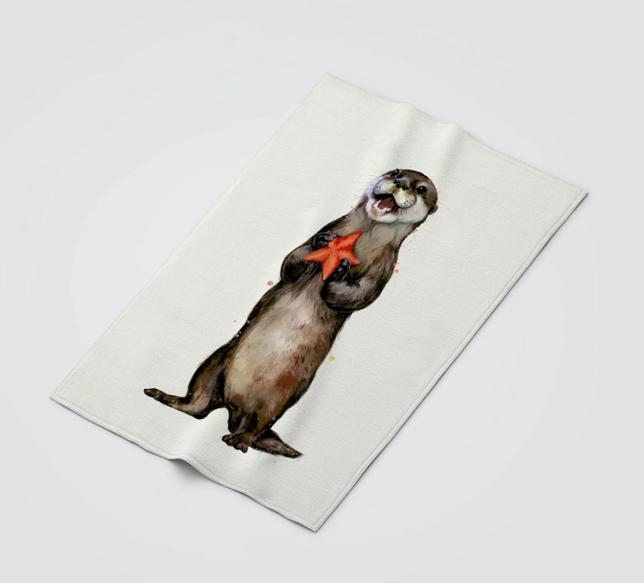 Otterly Delighted Otter coperta in pile da Laura Graves