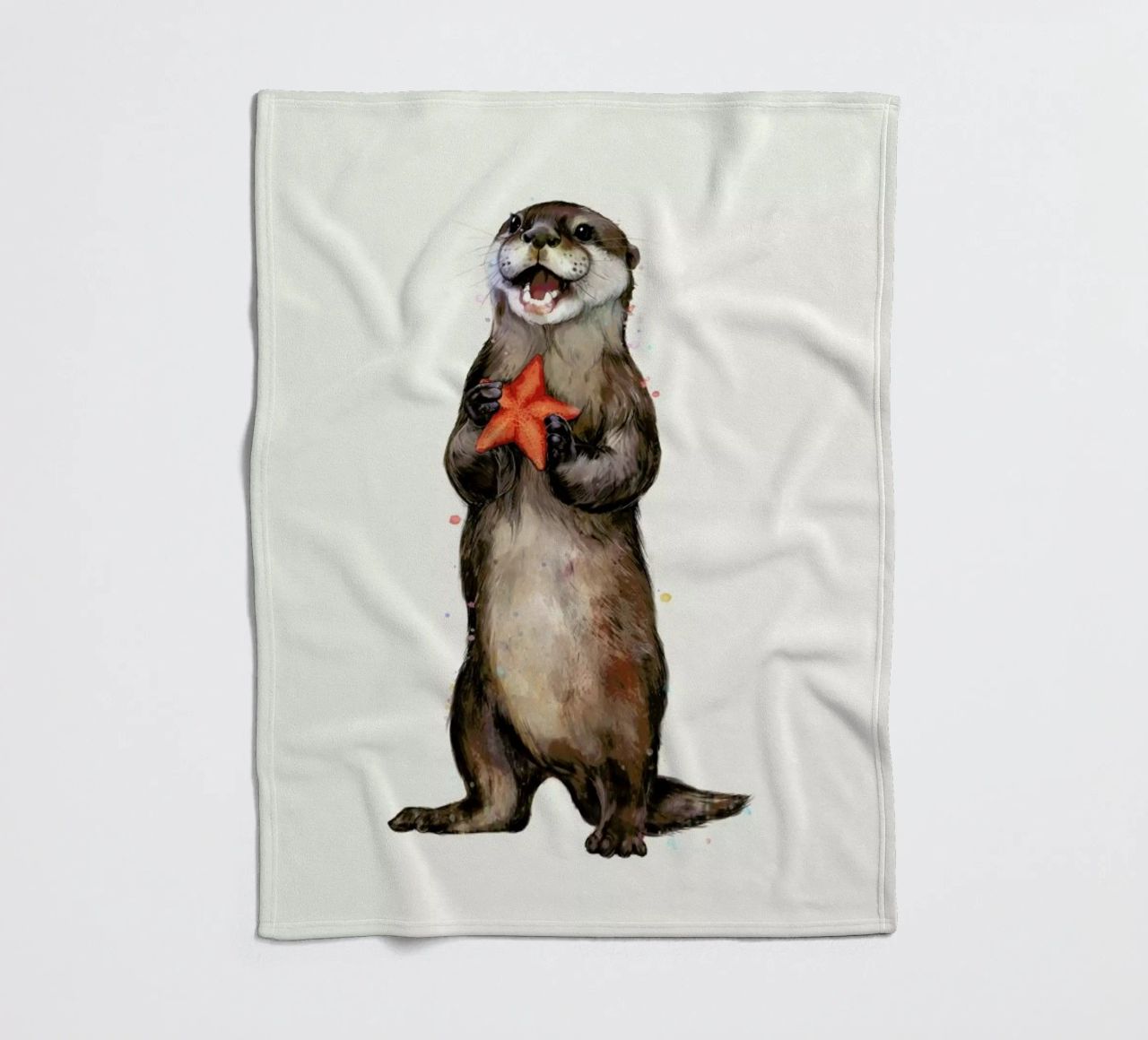 Otterly Delighted Otter coperta in pile da Laura Graves
