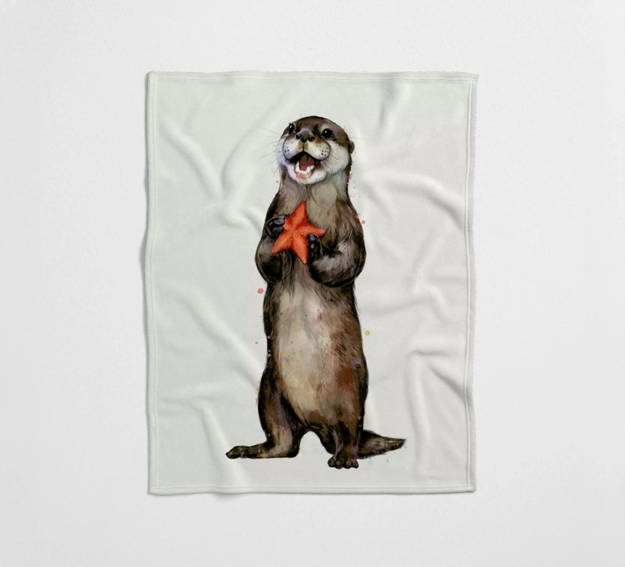 Otterly Delighted Otter coperta in pile da Laura Graves