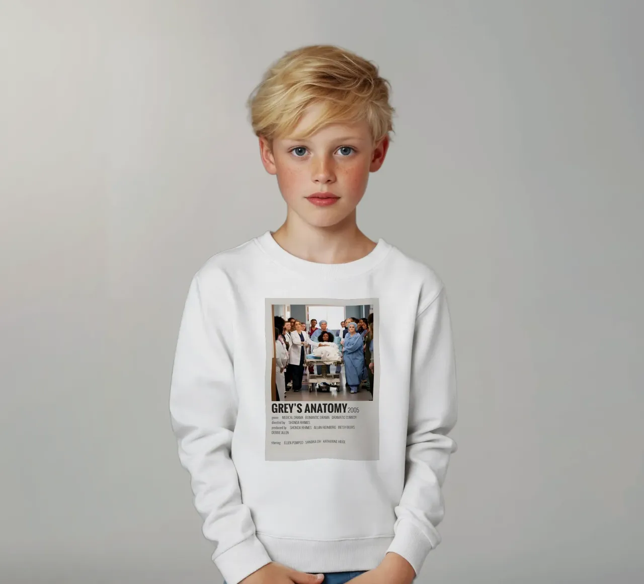 GREY'S ANATOMY 2005 felpa bambino da MVFminimalist