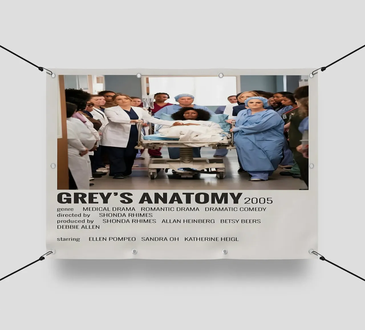 GREY'S ANATOMY 2005 telo in pvc da MVFminimalist