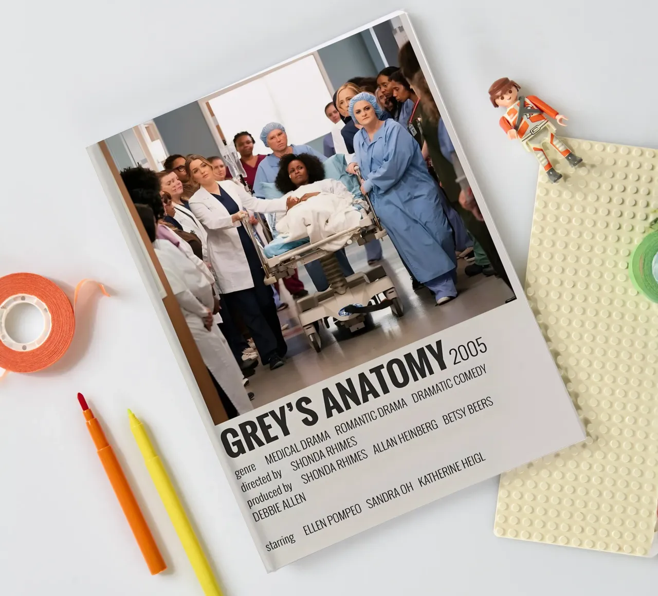 GREY'S ANATOMY 2005 notebook by MVFminimalist
