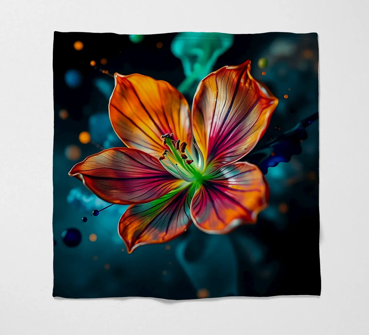 Blume_10 coperta in pile da Farb- und Blütenzauber by LK