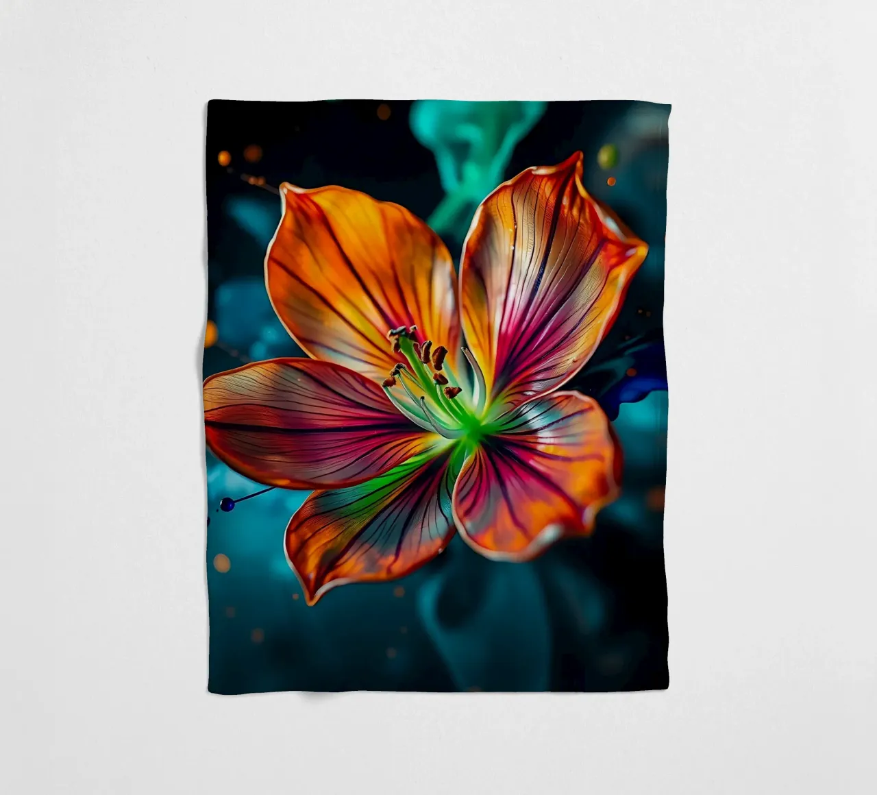 Blume_10 coperta in pile da Farb- und Blütenzauber by LK