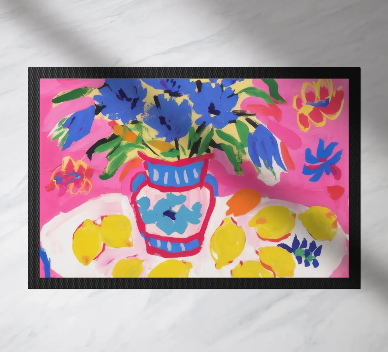 Lemon Table Levity doormat by Tiga Bersama