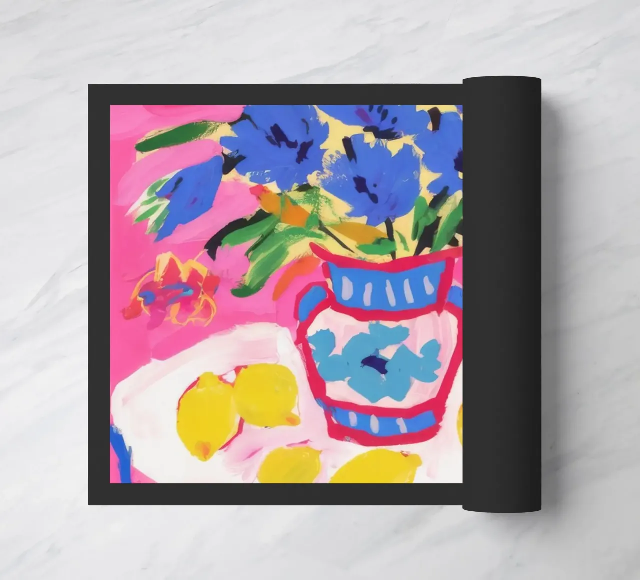 Lemon Table Levity doormat by Tiga Bersama