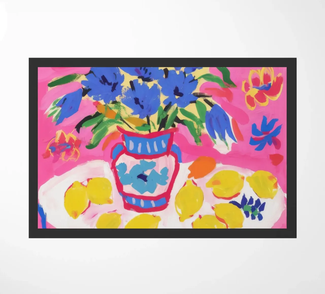 Lemon Table Levity doormat by Tiga Bersama