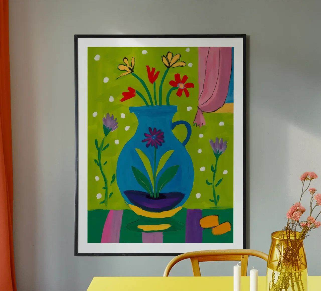 Vaso a goccia Verdant poster con telaio in plastica da Tiga Bersama