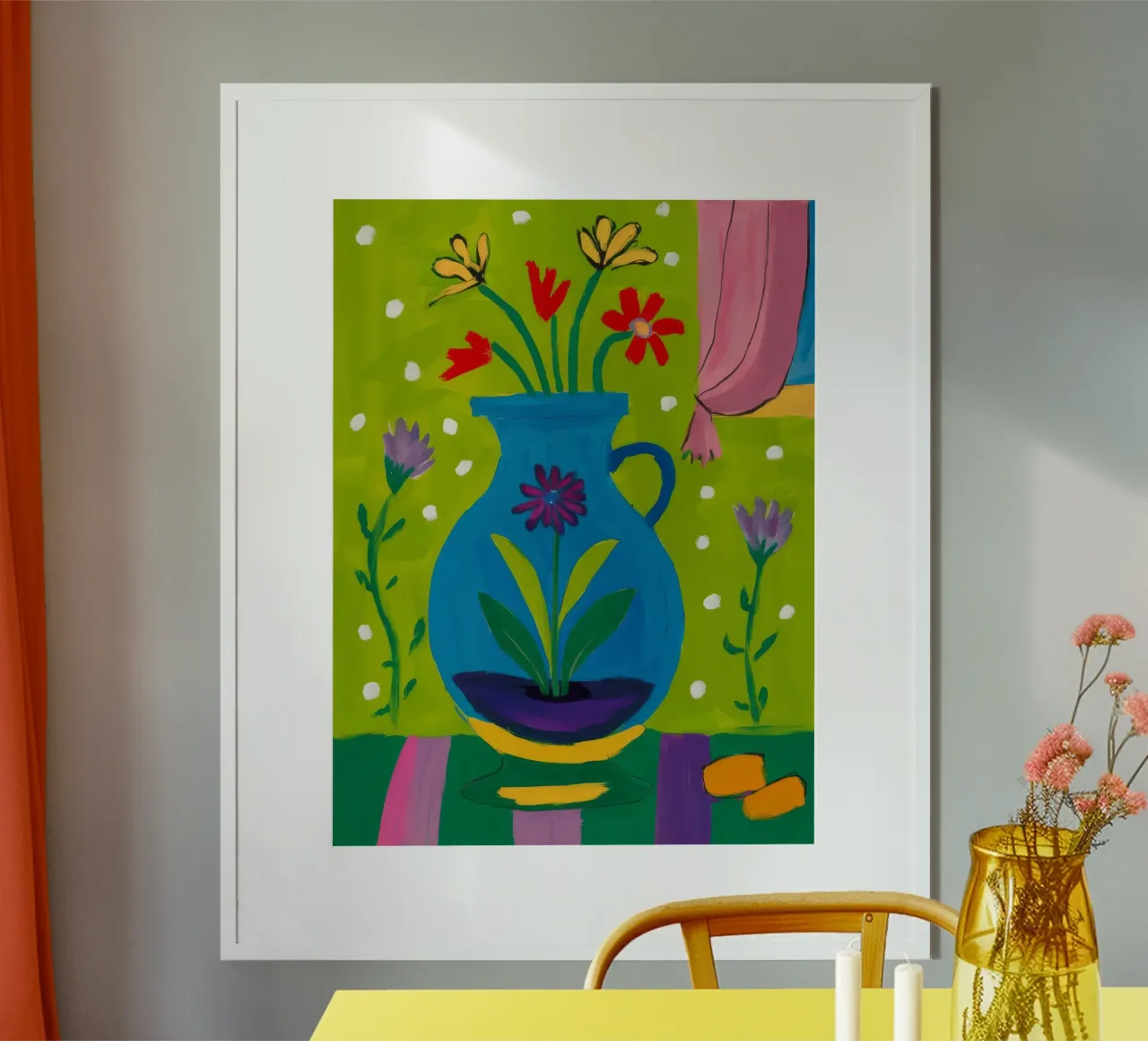 Vaso a goccia Verdant poster con telaio in plastica da Tiga Bersama