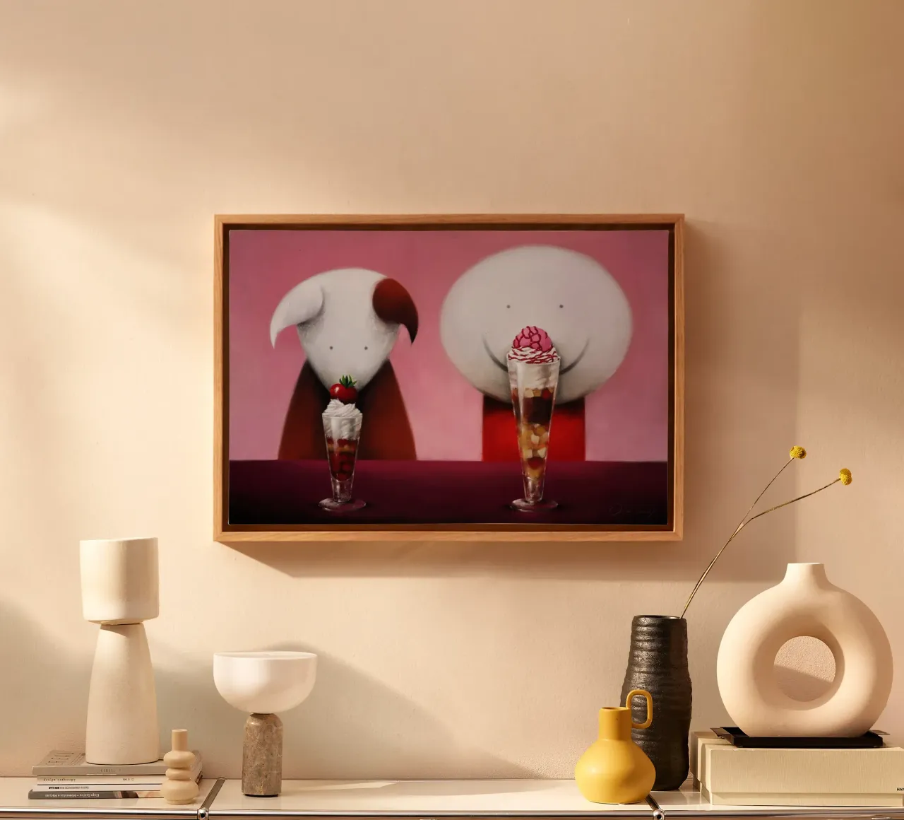 Sundae Treat di Doug Hyde tela con Cornice a cassetta da Hyde Hi