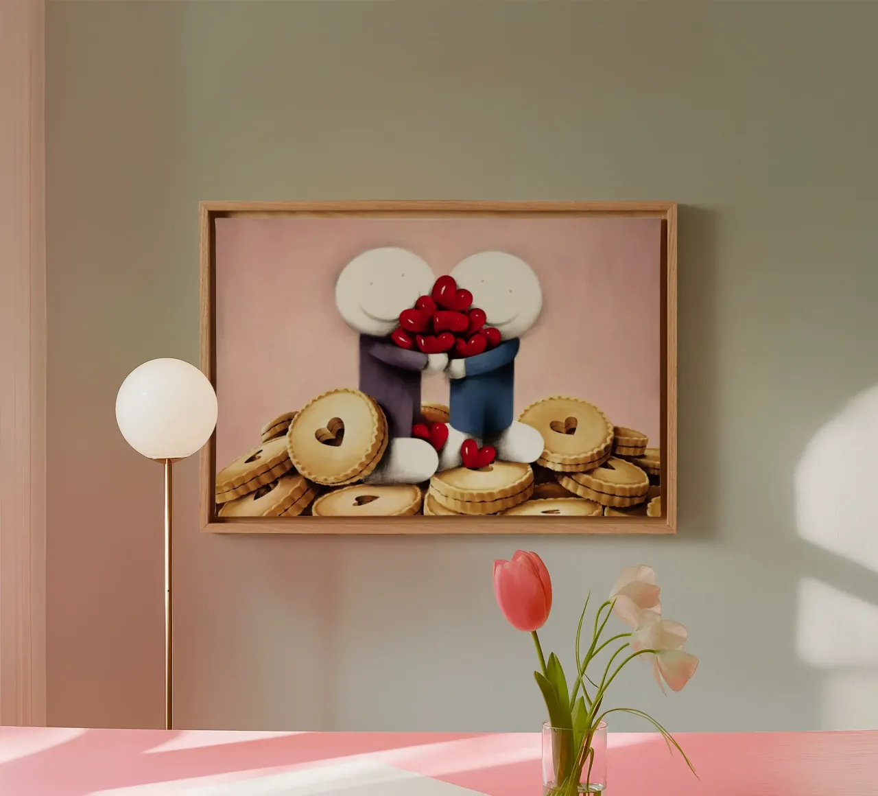 Du hast mein Herz gestohlen von Doug Hyde Leinwand mit Schattenfugenrahmen von Hyde Hi