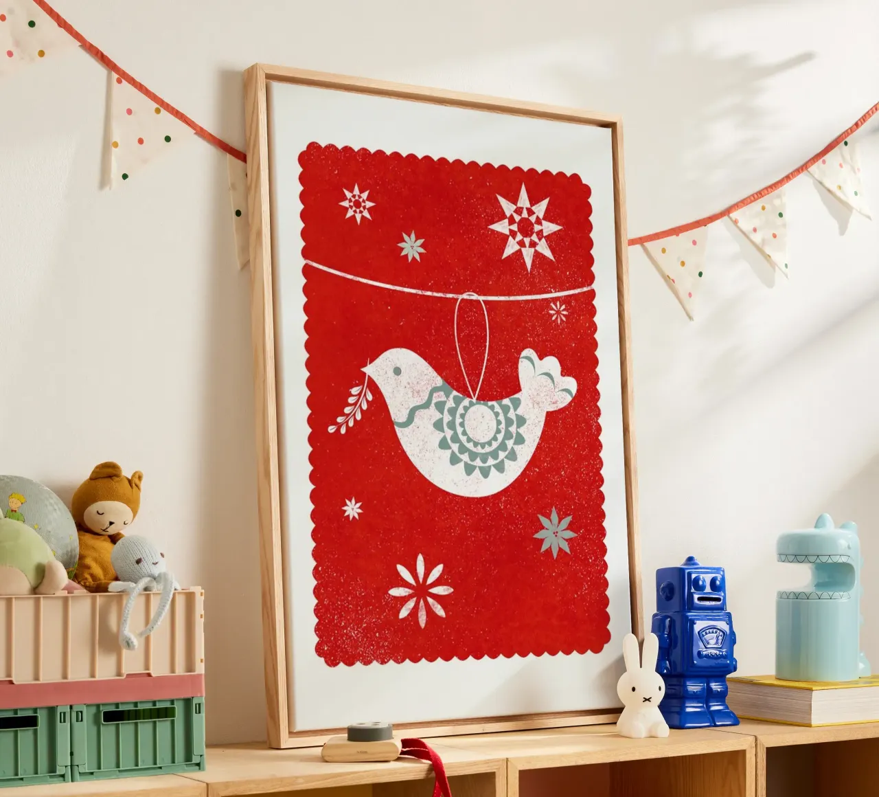 Baby Dove tela con Cornice a cassetta da Catherine Aguilar