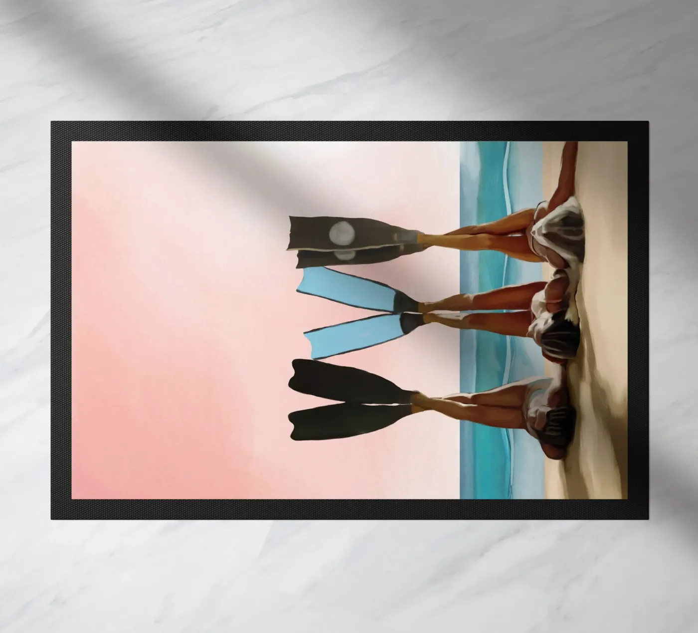 Beachside Bliss doormat by Verse