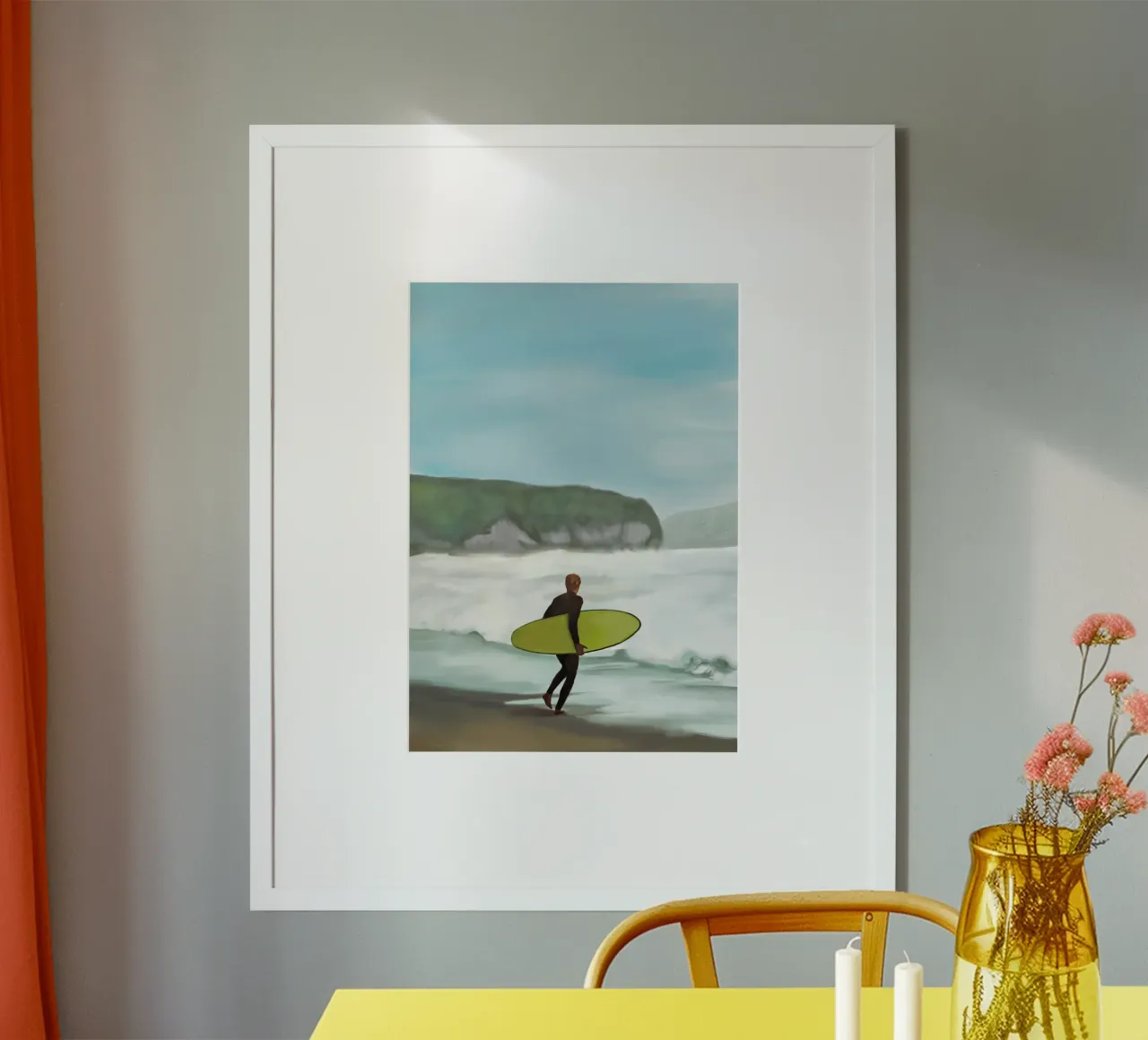 Catturare l'onda poster con telaio in alluminio da Verse
