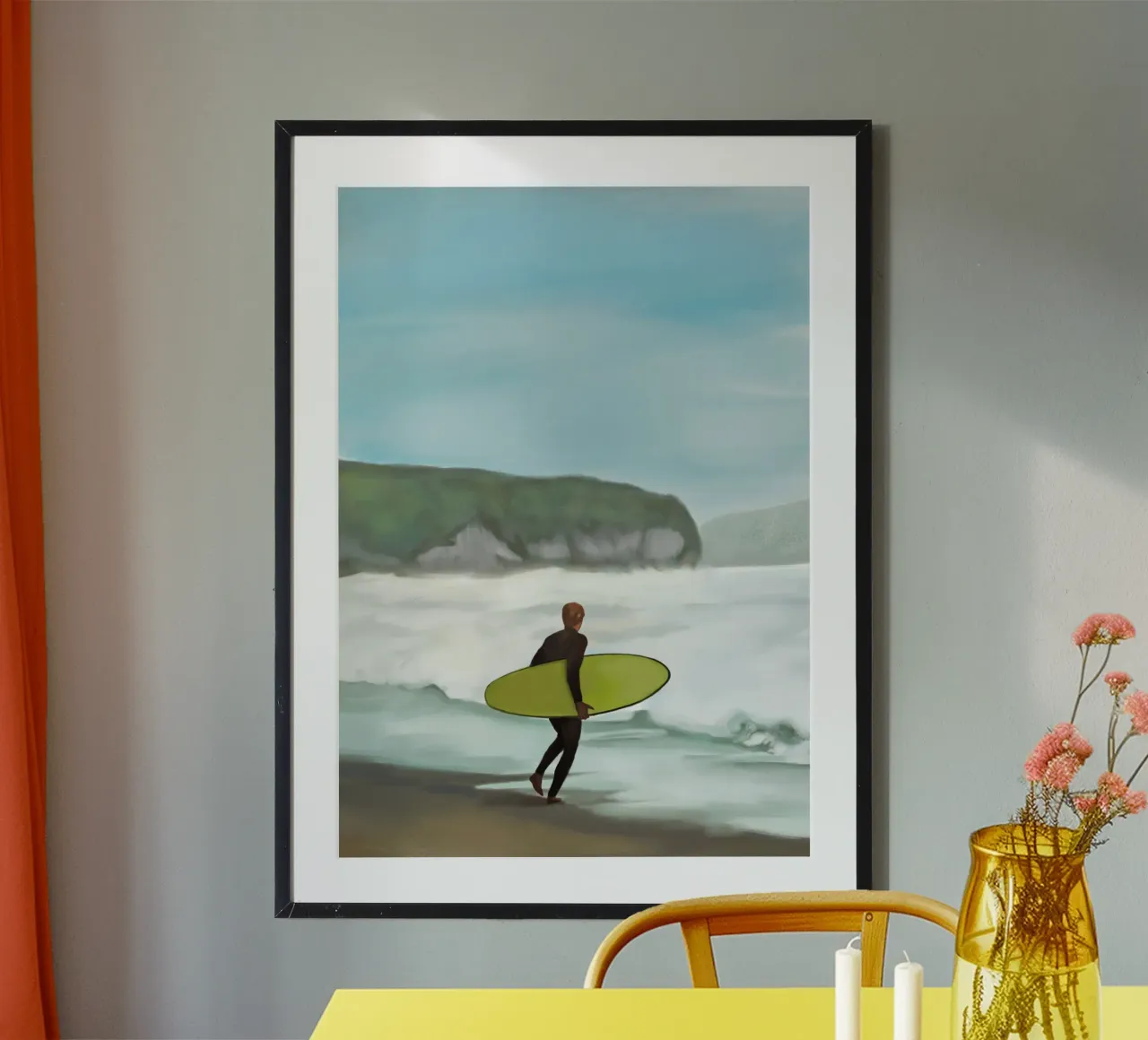 Catturare l'onda poster con telaio in alluminio da Verse