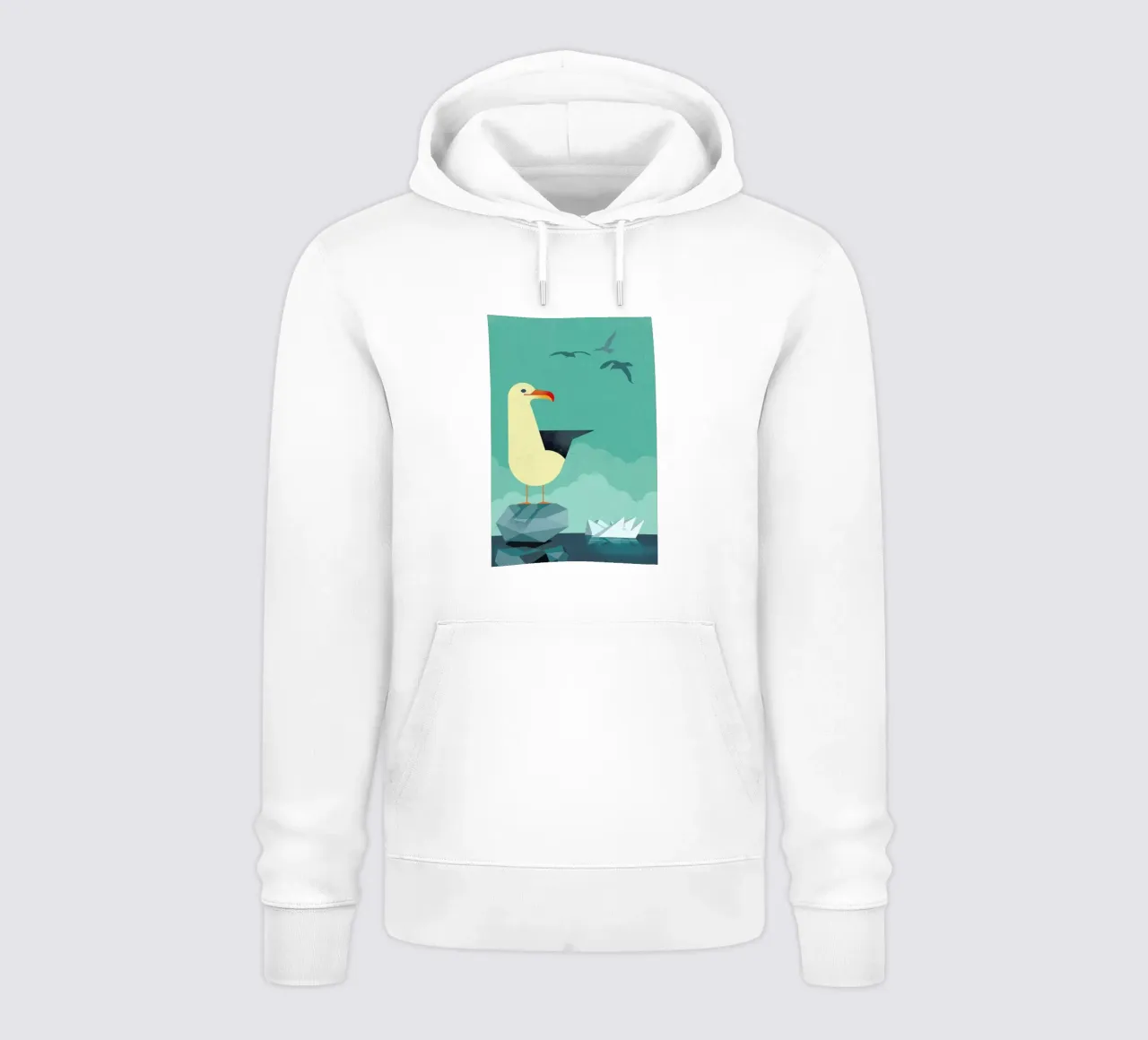 Seagull felpa con cappuccio da Dieter Braun