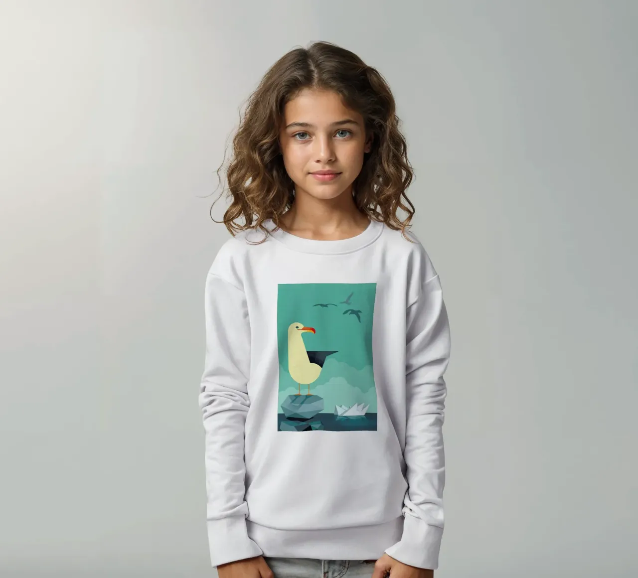 Seagull felpa bambino da Dieter Braun