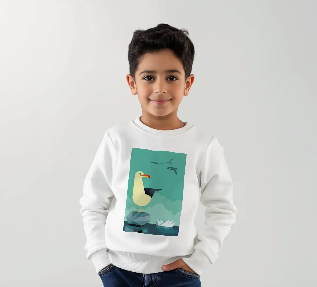 Seagull felpa bambino da Dieter Braun