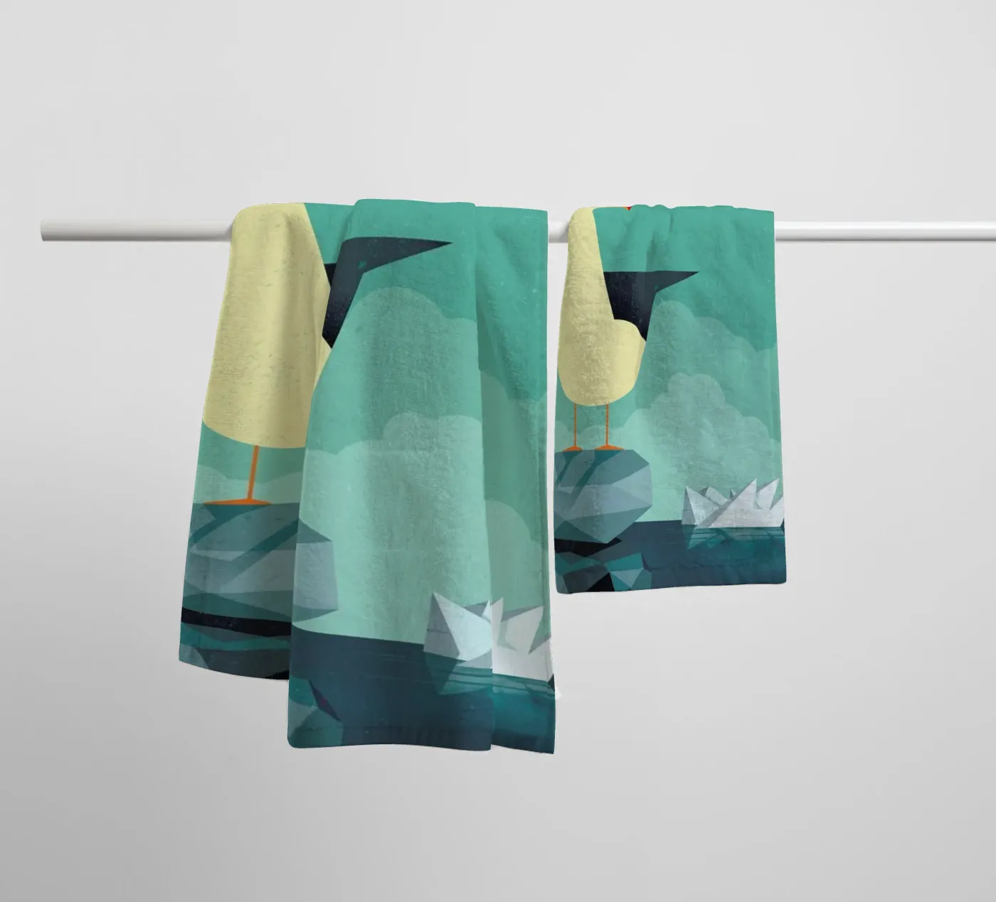 Seagull badhanddoek van Dieter Braun